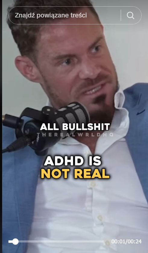 Justin Waller "adhd in not real"