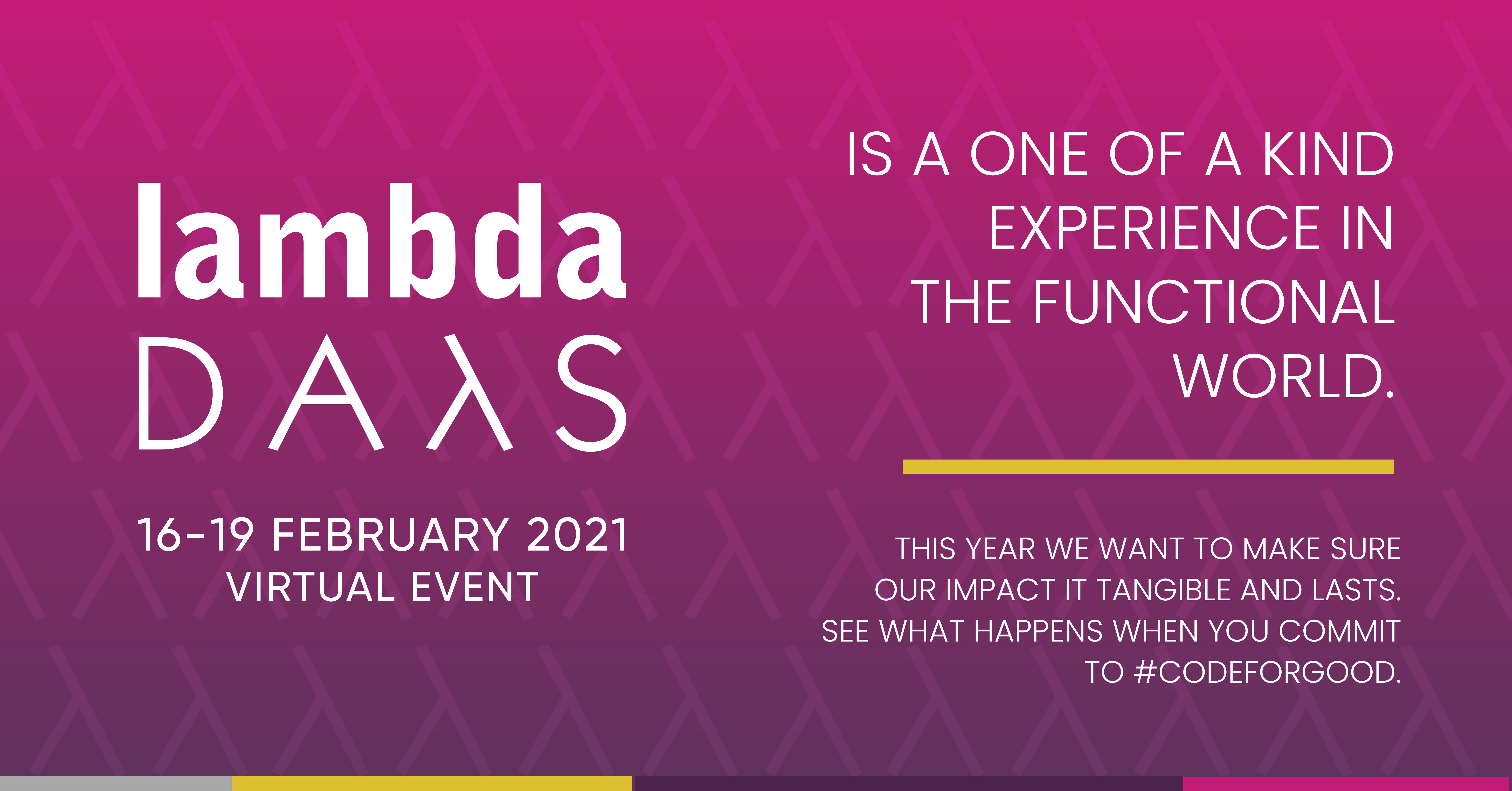 Grafika promująca Lambda Days 2021