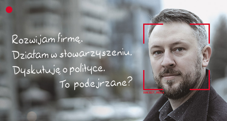 Mężczyzna i jego wypowiedź: Jestem przedsiębiorcą. Martwię się tym co się dzieje w Polsce. W sieci dyskutuję o polityce. To podejrzane?