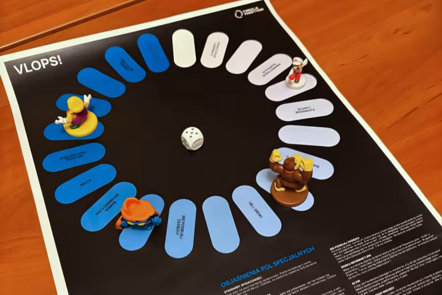 Zdjęcie gry VLOPs! z rozstawionymi pionkami