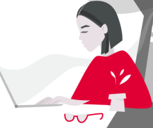 Człowiek w sieci Fragment ilustracji pokazujący, w metaforyczny sposób, profilowanie w celach reklamowych