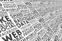Chmura tagów social media. CC0 Public domain via Pixabay