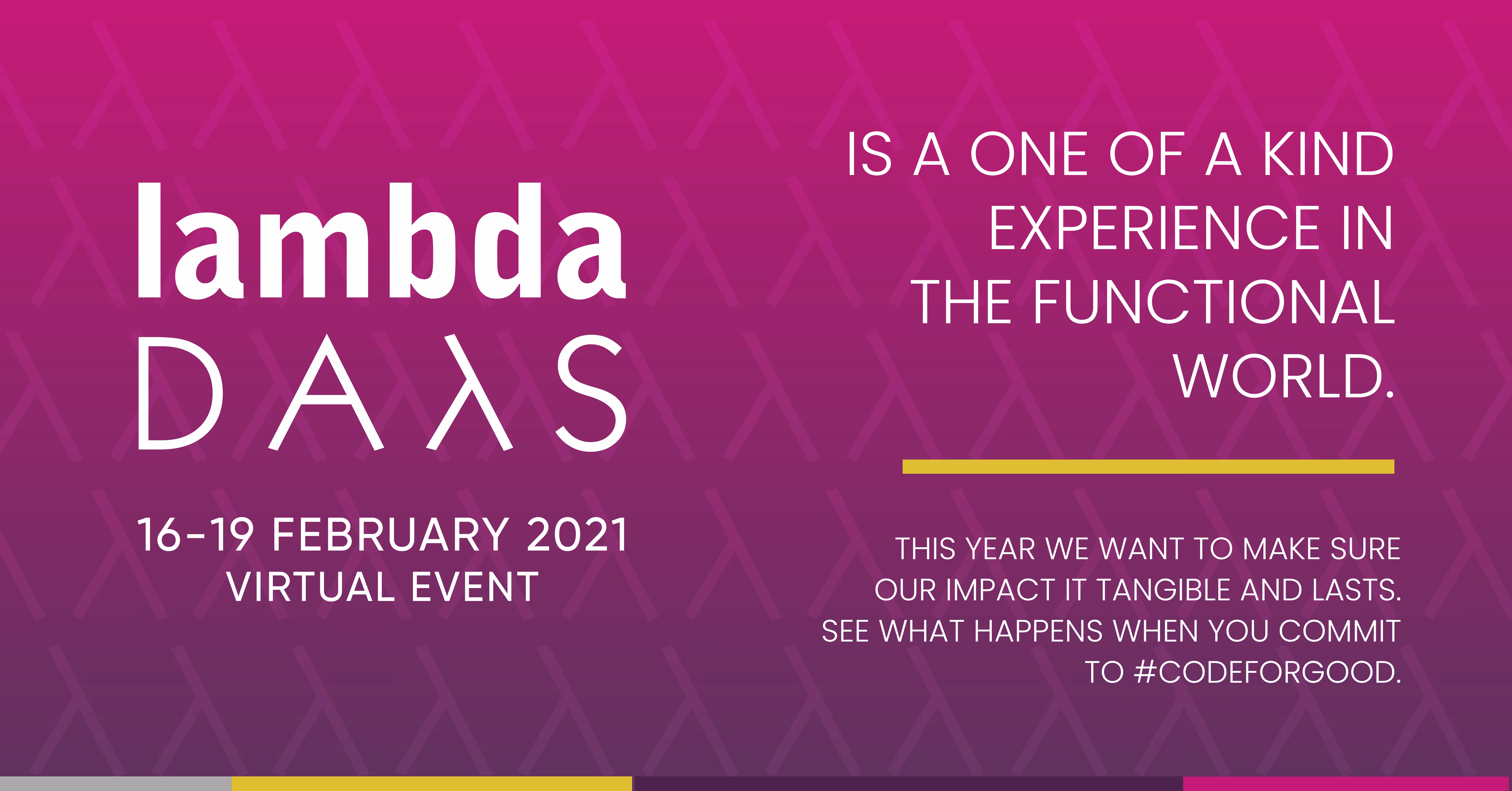 Grafika promująca Lambda Days 2021