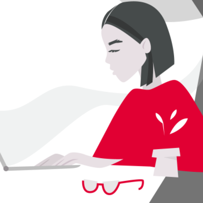 Fragment ilustracji pokazujący, w metaforyczny sposób, profilowanie w celach reklamowych